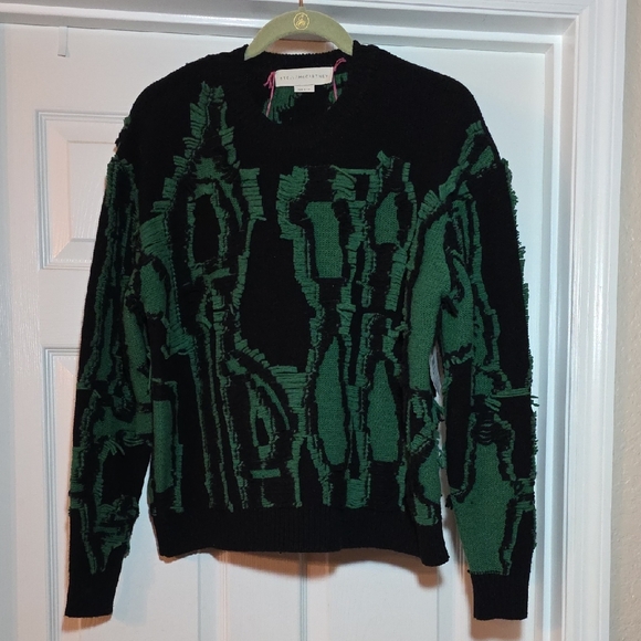 Stella McCartney Other - Stella McCartney Black and Green Crewneck Sweater
